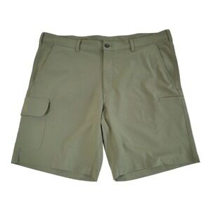 PGA TOUR Mens Green Cargo‎ Shorts 38 Stretch Golf Performance Active